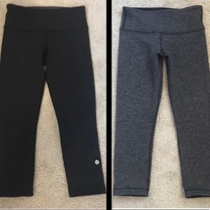 Grey & Black Reversible Lululemon Leggings